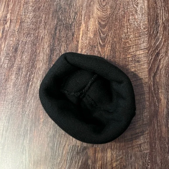 Lithuanian red, green, yellow strip unisex Beanie with Pom-Pom - Picture 4 of 5